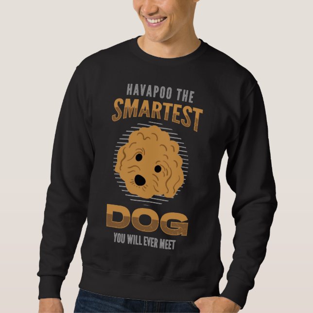 Smartest Poodle Dog Sweatshirt (Vorderseite)