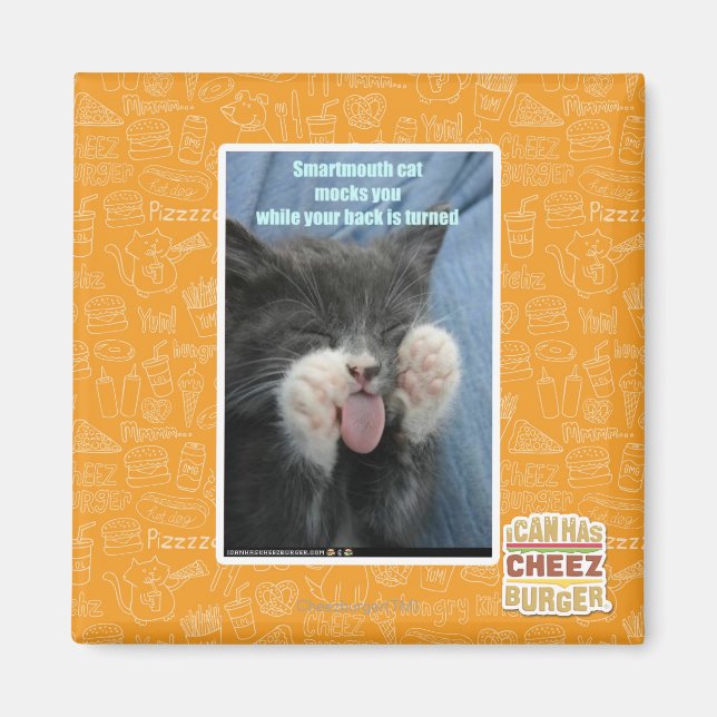 Smartmouth Katze Magnet (Vorne)