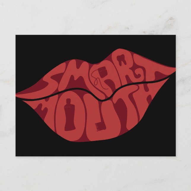 Smartmouth Postkarte (Vorderseite)