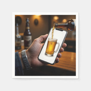 Smartphone Beer-Tasse Serviette