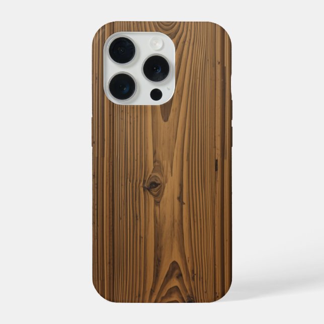 Smartphone-Hülle mit Holzoptik iPhone Hülle (Rückseite)