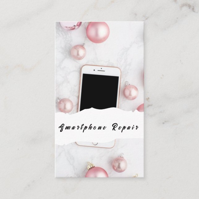 Smartphone-Reparaturkarten für Mobiltelefone Visitenkarte (Vorderseite)