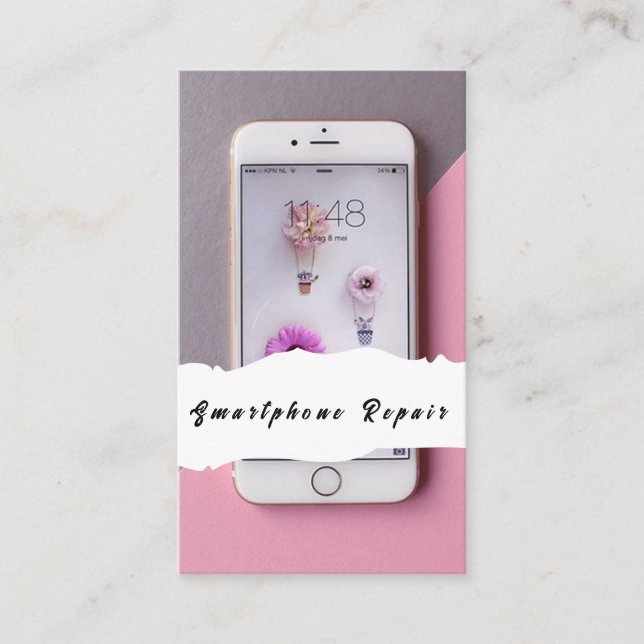 Smartphone-Reparaturkarten für Mobiltelefone Visitenkarte (Vorderseite)