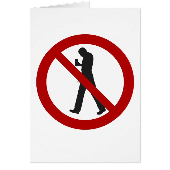 Smartphone-Zombies verboten (Vorne)