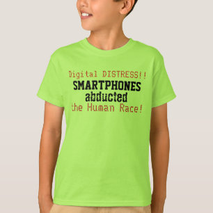 Smartphones entführten den menschlichen Race Funny T-Shirt