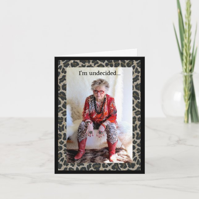 Smarty-Extravagant Pants Funny Karte (Vorderseite)