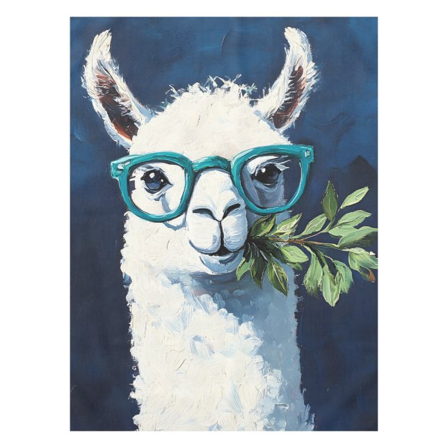 Smarty Llama Chic Tischdecke (Vorderseite)