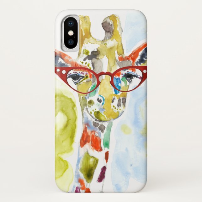 Smarty-Pants Giraffe Case-Mate iPhone Hülle (Rückseite)