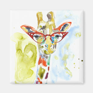 Smarty-Pants Giraffe Magnet