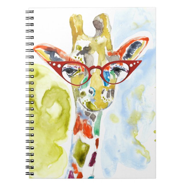Smarty-Pants Giraffe Notizblock (Vorderseite)