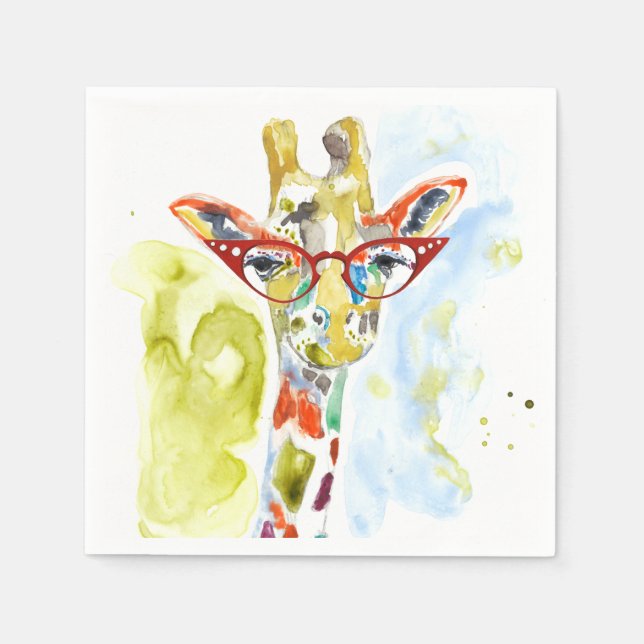 Smarty-Pants Giraffe Serviette (Vorderseite)