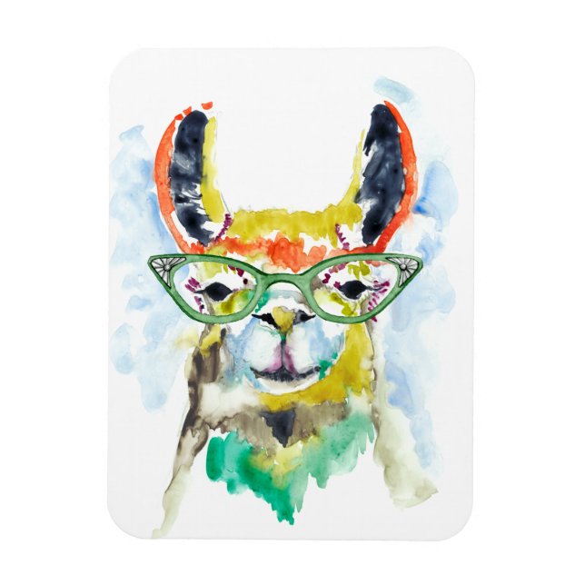 Smarty-Pants Llama Magnet (Vertikal)