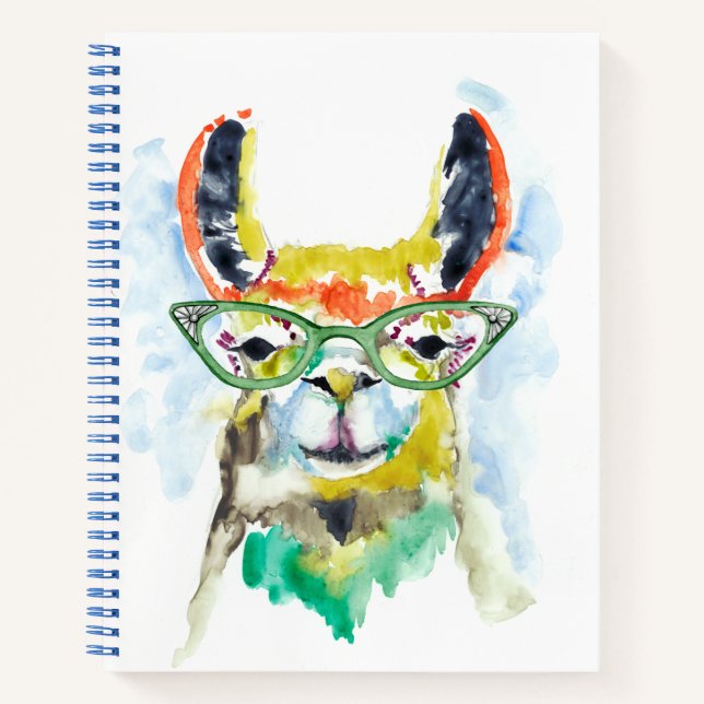 Smarty-Pants Llama Notizbuch (Vorderseite)