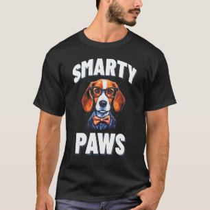 Smarty Paws Beagle Hund tragen Brille T-Shirt