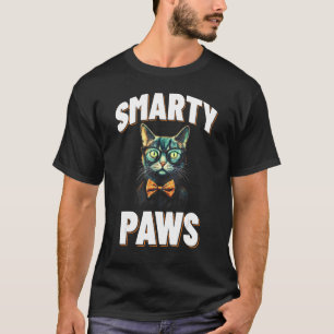 Smarty Paws Cat mit Brillen T-Shirt