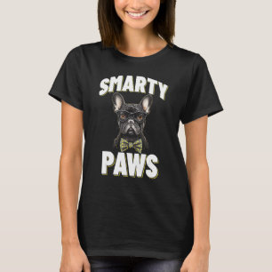 Smarty Paws Französischer Bulldoghund mit Brille T-Shirt