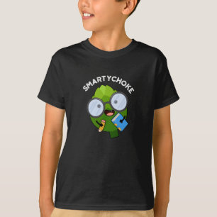 Smartychoke Funny Artichoke Pun Dark BG T-Shirt