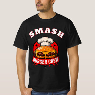 🍔 Smash Burger Crew Restaurant Grill-Team Persona T-Shirt
