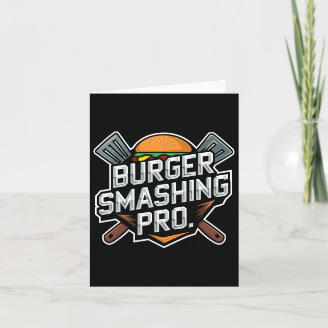 Smash Burger Lover gegrillter Cheeseburger Flat To Karte (Vorderseite)