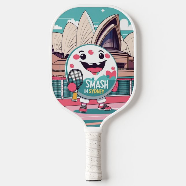 Smash in Sydney - Australien Pickleball Design Pickleball Schläger (Vorderseite)