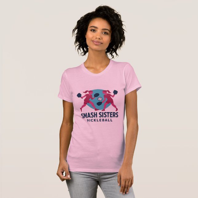 Smash Sisters Pickelball T-Shirt (Vorne ganz)