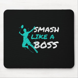 Smash wie ein Boss Badminton Speedminton Crossmint Mousepad