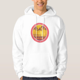 Smathers Beach Key West Vintag Beach Sunrise Surf Hoodie
