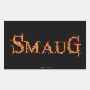 SMAUG™ Name Graphic Rechteckiger Aufkleber
