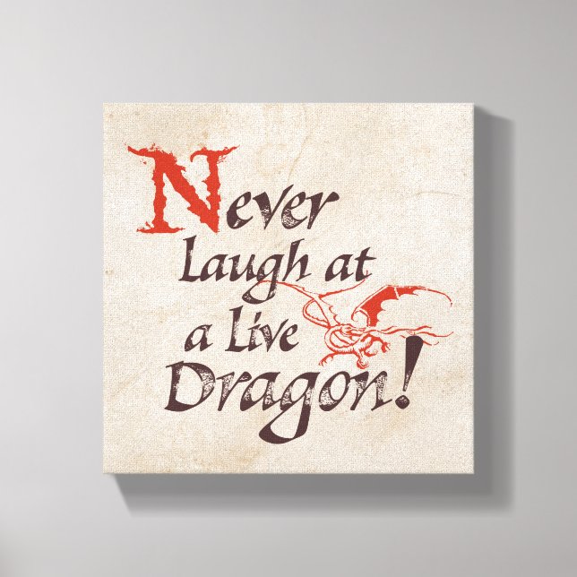 SMAUG™ - Never Laugh At A Live Dragon Leinwanddruck (Vorderseite)