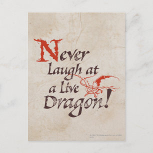 SMAUG™ - Never Laugh At A Live Dragon Postkarte