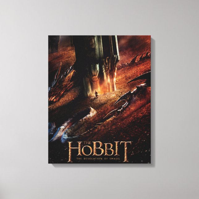 SMAUG™ umkreist BILBO BAGGINS™ Leinwanddruck (Vorderseite)