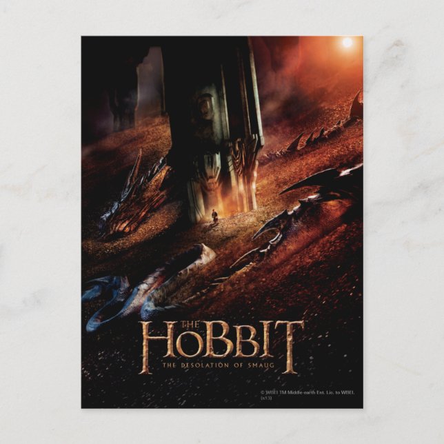 SMAUG™ umkreist BILBO BAGGINS™ Postkarte (Vorderseite)