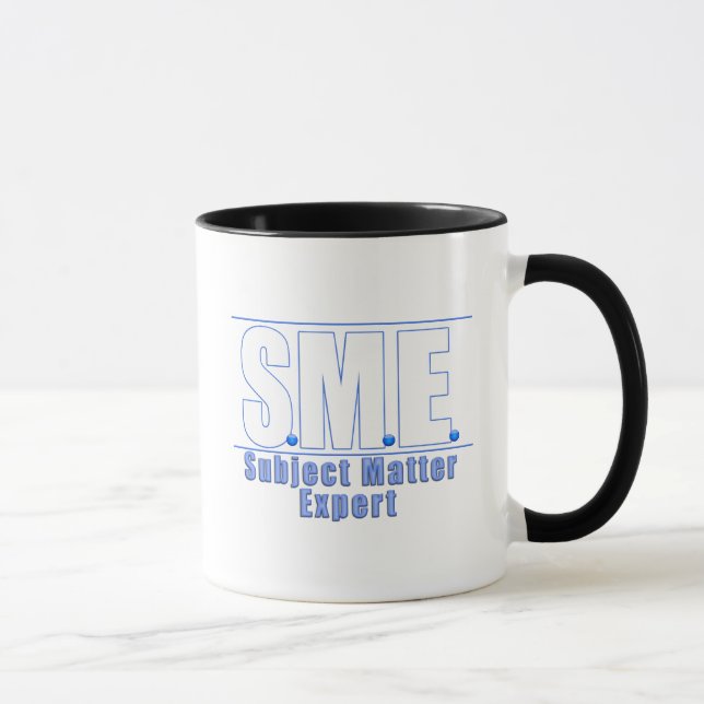 SME-LOGO-THEMA-EXPERTE WHITE/BLUE TASSE (Rechts)
