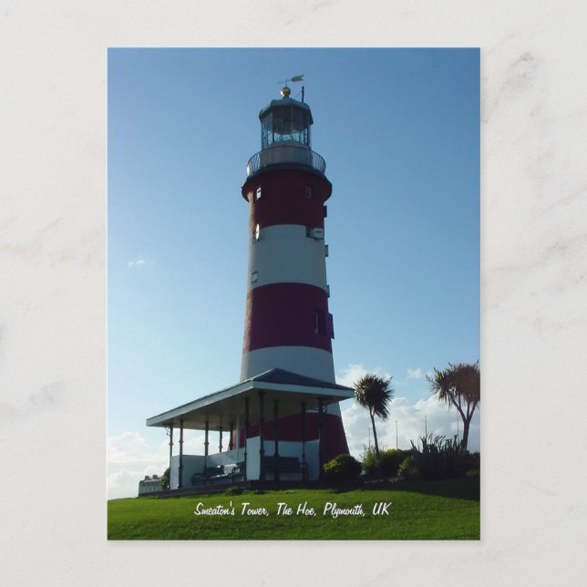 Smeaton Tower, Plymouth Hoe Postkarte (Vorderseite)