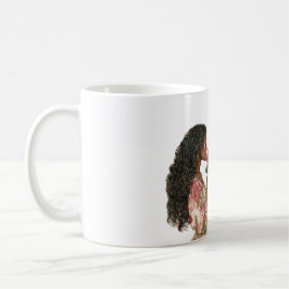 Smell the Roses Black Girl Kaffeetasse