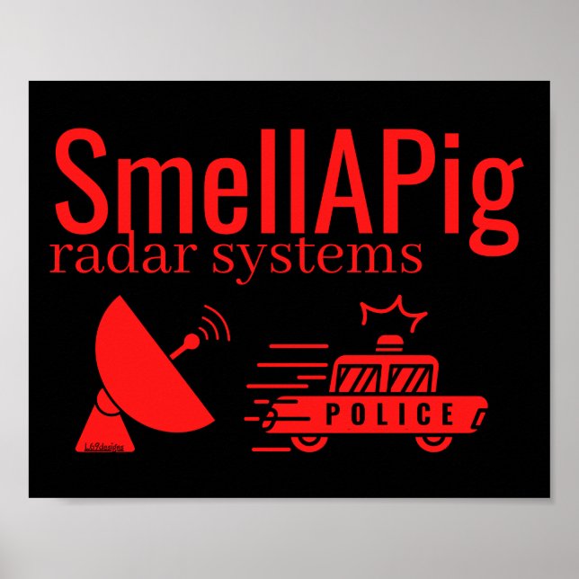 SMELLAPIG RADAR SYSTEMS lustig sarkastisch Poster (Vorne)