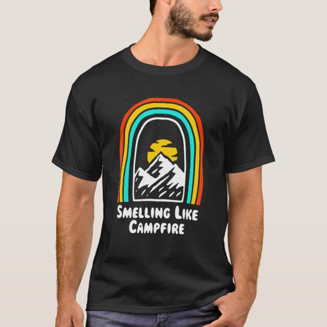 Smelling Like Campfire  Camping Humor Camper Summe T-Shirt (Vorderseite)