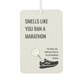 Smells like you ran a marathon autolufterfrischer