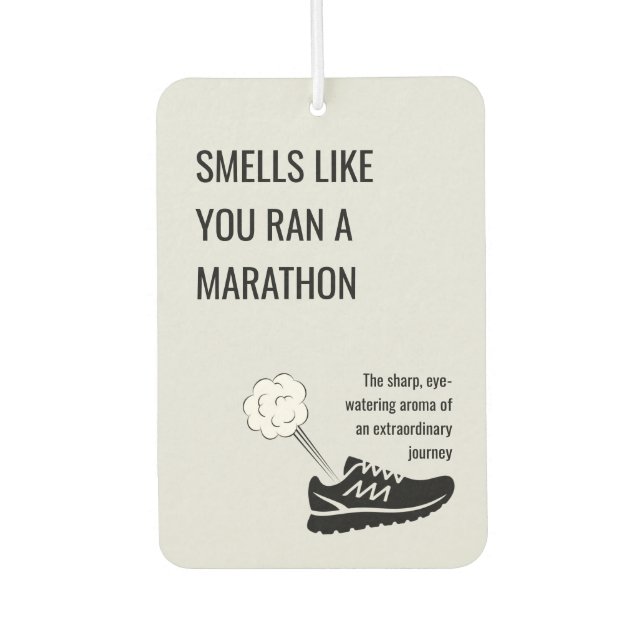 Smells like you ran a marathon autolufterfrischer (Vorderseite)