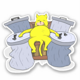 Smelly Cat King Aufkleber