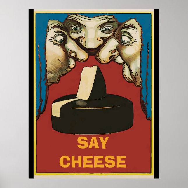 Smelly Cheese Vintage Posters Poster (Vorne)