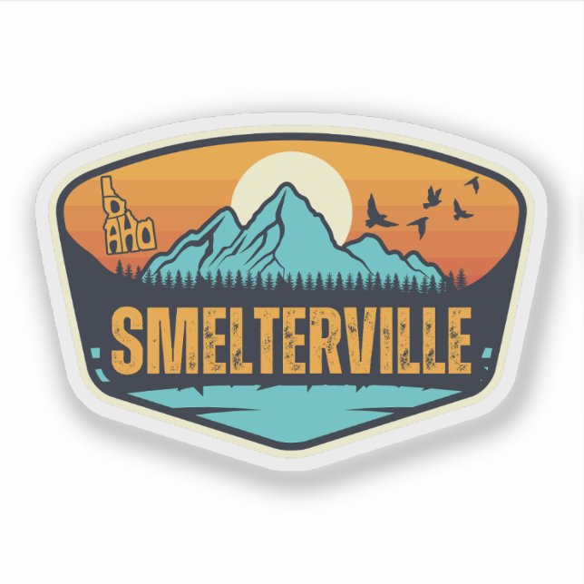 Smelterville, Idaho Aufkleber (Vorderseite)