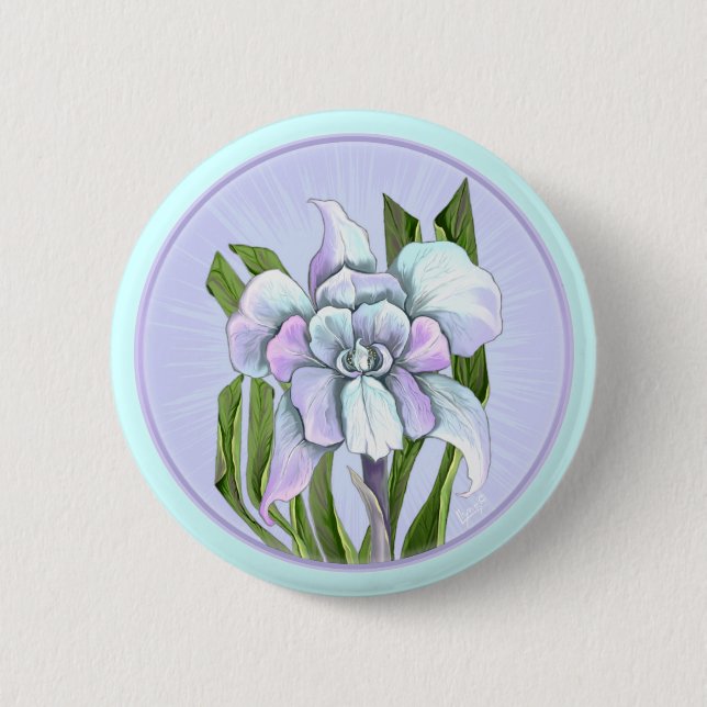 Smeraldo-Blume Button (Vorderseite)