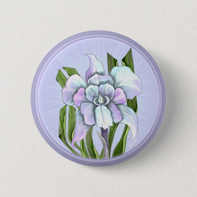 Smeraldo-Blume Button (Vorderseite)