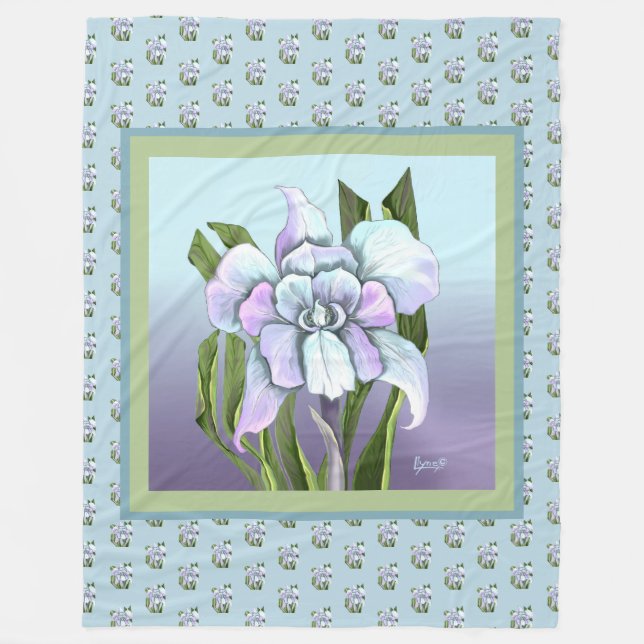 Smeraldo Blume Fleece Blanket (Vorderseite)