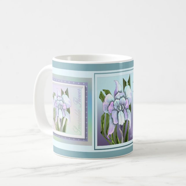 Smeraldo Blume Kaffee Tasse (Vorderseite Links)