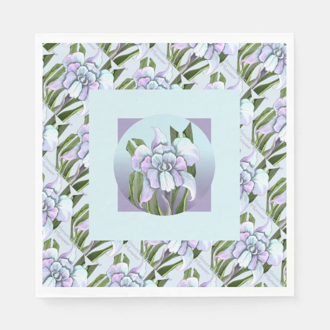 Smeraldo Blume Napkins Serviette (Vorderseite)