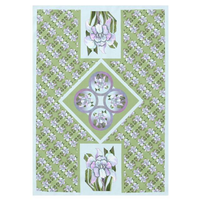 Smeraldo Blume Tischdecke (Vorderseite)