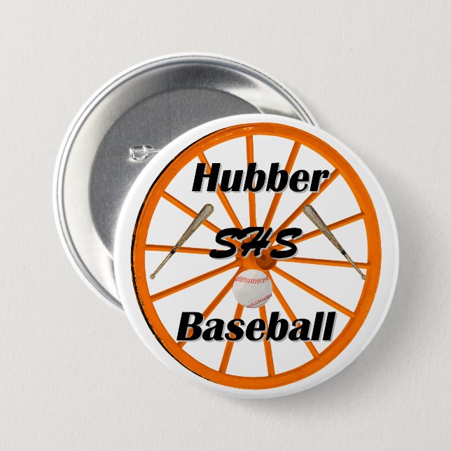 Smethport Hubbers Baseball-Fan-Taste Button (Vorne & Hinten)