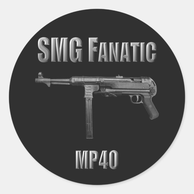 SMG Fanatic MP40 Aufkleber (Vorderseite)